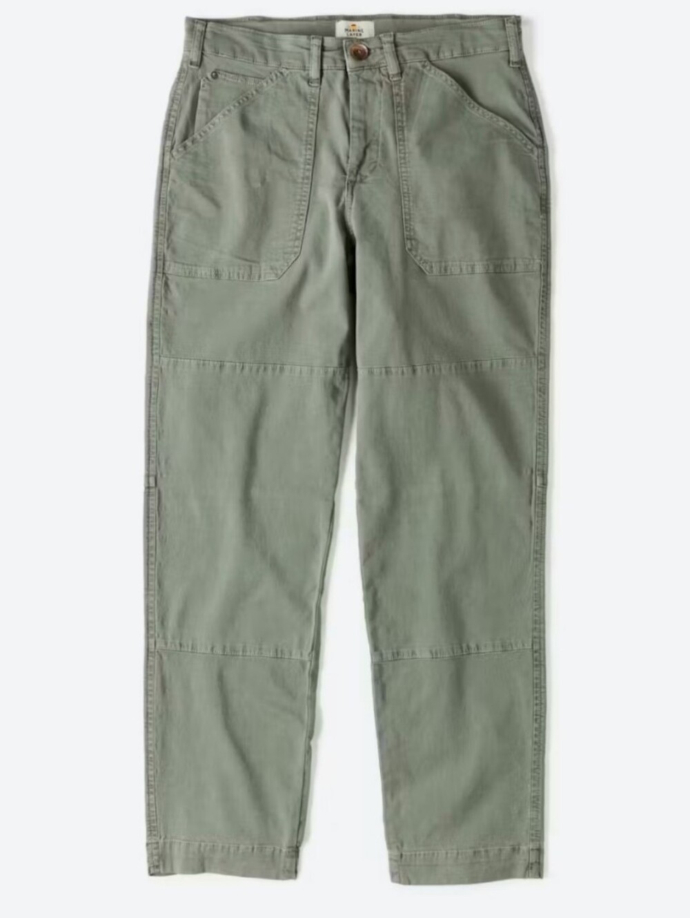 Marine Layer Breyer Relaxed Utility Pant in Vetiver
